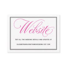 Carte de site Web Mariage de script de calligraphi