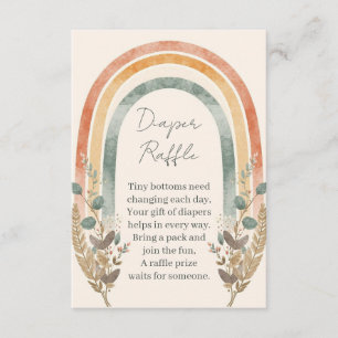 D'accompagnement Carte de tirage au sort de couche Boho Rainbow – A