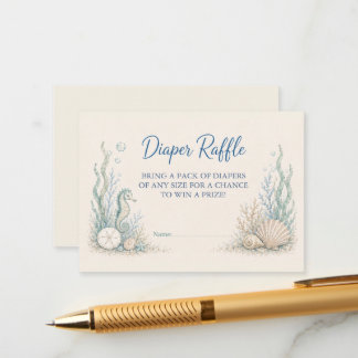 D'accompagnement Carte de tirage au sort de couche pour Baby Shower