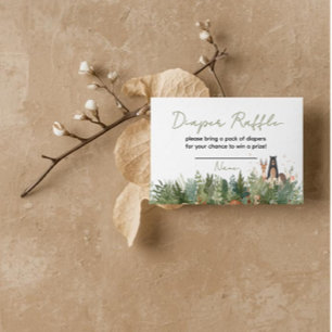 D'accompagnement carte de tirage au sort de couche pour baby shower
