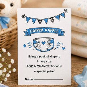 D'accompagnement Carte de tirage au sort de couche pour Baby Shower