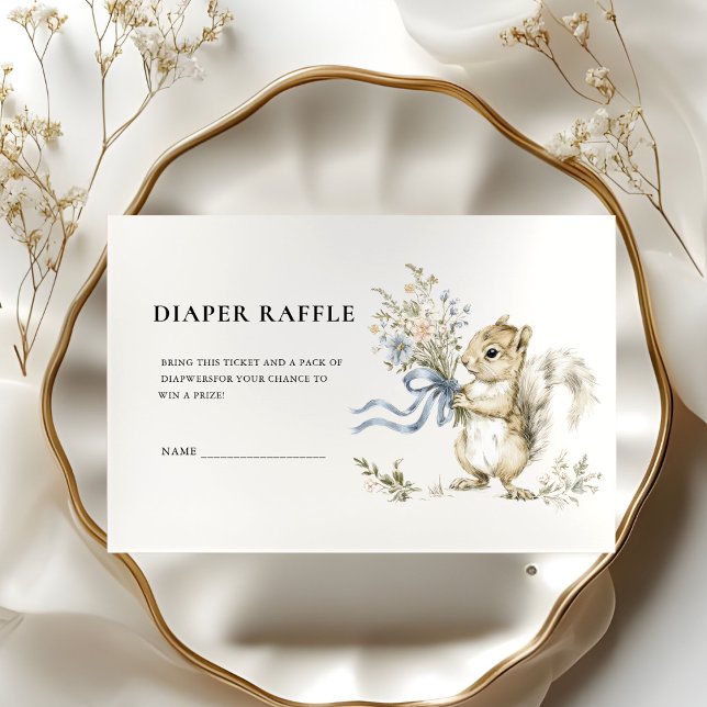 D'accompagnement Carte de tirage au sort de couche pour bébé écureu (Créateur téléchargé)