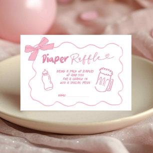 D'accompagnement Carte de tirage au sort de couche pour bébé fille
