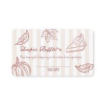 Carte de tirage au sort de couche pour tarte à la 