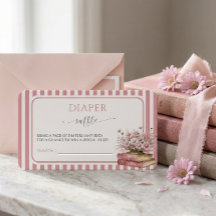 Carte de tirage au sort de couches pour Baby Showe