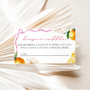 D'accompagnement Carte de tirage au sort de couches pour Baby Showe