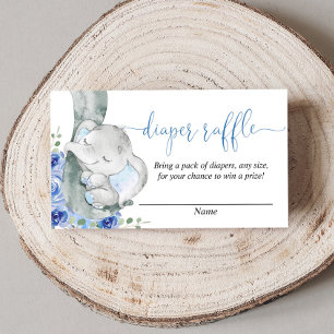 D'accompagnement Carte de tombola baby shower éléphant