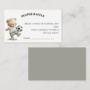 D'accompagnement Carte de tombola de couche de football Un petit
