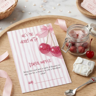 D'accompagnement Carte de tombola de couche Rose Cerise Rouge Baby 