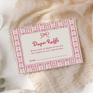 D'accompagnement Carte de tombola de couches pour la Saint-Valentin