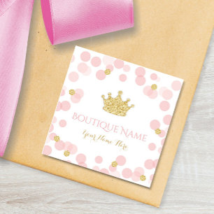 D'accompagnement Carte de visite Boutique Couronne Princesse Rose O