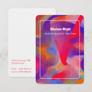 D'accompagnement Carte de visite surdimensionnée pour enseignant d'