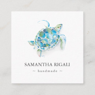 D'accompagnement Carte de visite tropicale faite main avec logo de