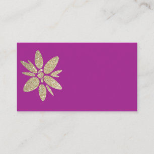 D'accompagnement Carte de visite violet RSVP avec éclat d'or