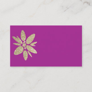 D'accompagnement Carte de visite violet RSVP avec éclat d'or