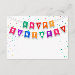D'accompagnement Carte de vœux d'anniversaire à joindre