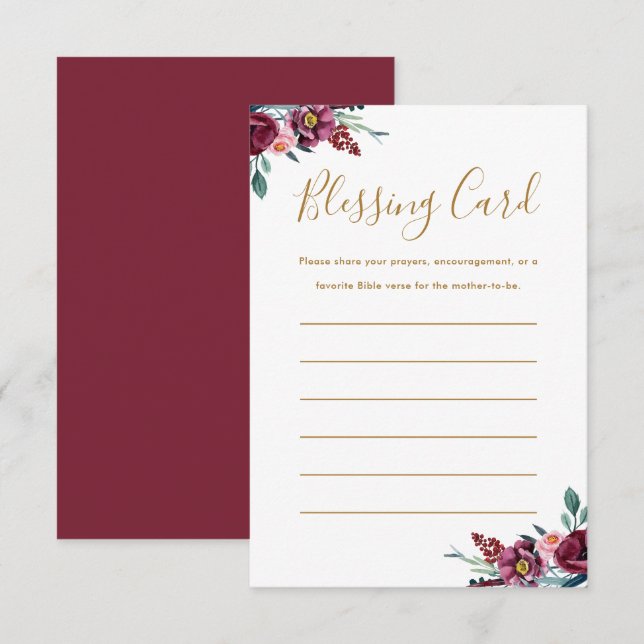 D'accompagnement Carte de voeux de la mère bourguignonne Prières (Devant / Derrière)