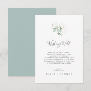 D'accompagnement Carte de voeux de mariage puits de souhaits avec v