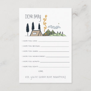 D'accompagnement Carte de vœux pour bébé L'aventure commence