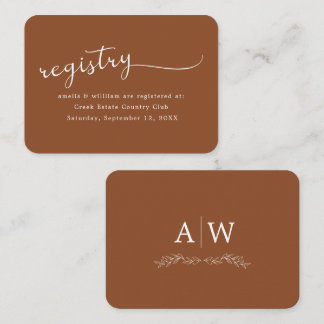 D'accompagnement Carte d'encart de mariage à monogramme de feuille