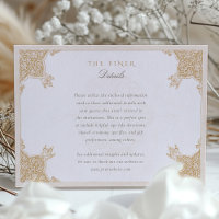 Carte d'information classique sur les Mariages flo