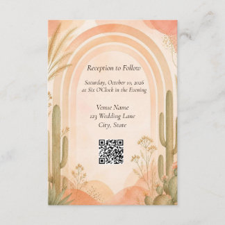 D'accompagnement Carte d'information de mariage au désert vert saug