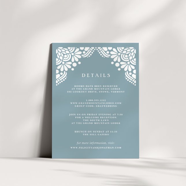 D'accompagnement Carte d'information du client Beaux Arts | Tourmal (Créateur téléchargé)