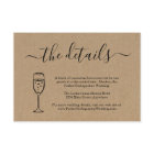 Carte d'information sur le champagne Détail Carte