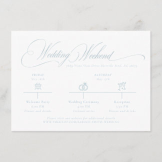 D'accompagnement Carte d'information sur le mariage au monogramme b