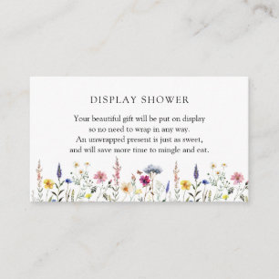 D'accompagnement Carte d'insertion de Baby shower d'affichage fleur