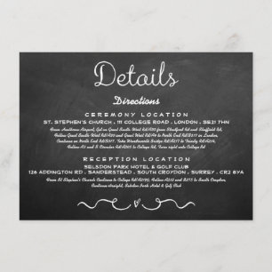 D'accompagnement Carte d'insertion de détails mariage   Tableau de 