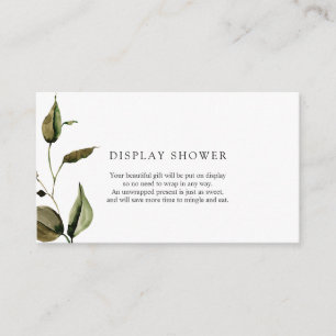 D'accompagnement Carte d'insertion de douche d'affichage Baby showe