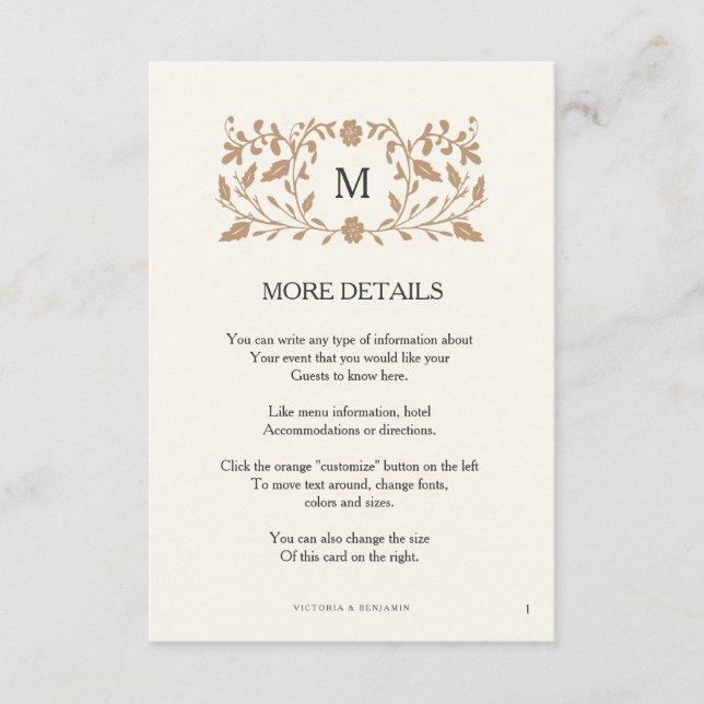 D'accompagnement Carte d'insertion de Mariage de page de chapitre v (Devant)