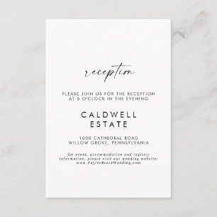 D'accompagnement Carte d'insertion de mariage de script moderne