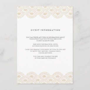 D'accompagnement Carte d'insertion de mariage Deco Seigaiha