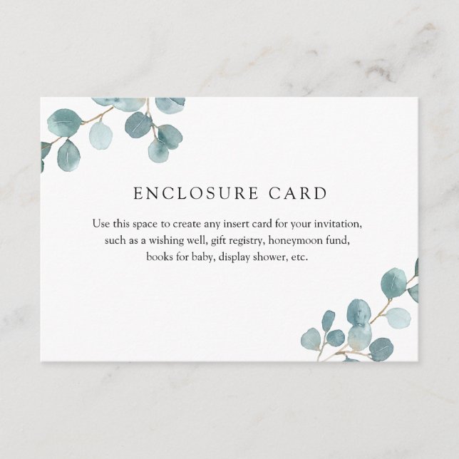 D'accompagnement Carte d'insertion d'eucalyptus Dollar d'Argent (Devant)