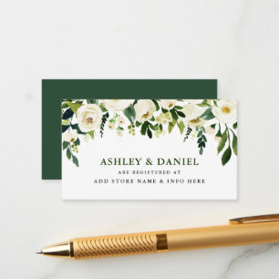 D'accompagnement Carte d'insertion du registre des Mariages floraux