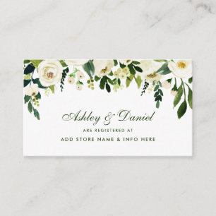 D'accompagnement Carte d'insertion du registre mariage de fleurs ve