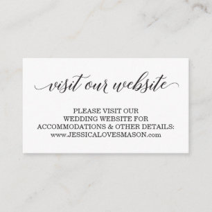 D'accompagnement Carte d'insertion du site Web mariage - Script cla