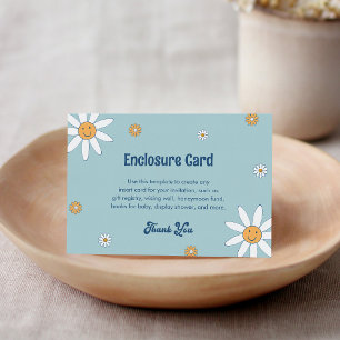 D'accompagnement Carte d'insertion HIPPIE DAZE Super Bleu