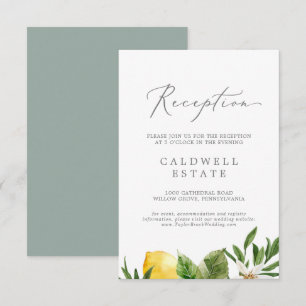 D'accompagnement Carte d'insertion moderne Lemon Garden