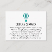 Carte d'insertion pour douche de présentation de m