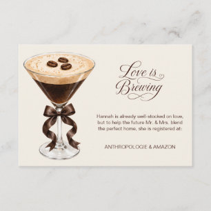 D'accompagnement Carte d'insertion QR pour le registre Love is Brew