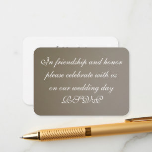 D'accompagnement Carte d'invitation de mariage