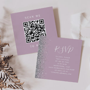 D'accompagnement Carte d'invitation de mariage Budget Dusty Lilac S