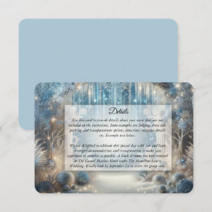 D'accompagnement Carte d'Invitation de Mariage pour une Forêt Ennei
