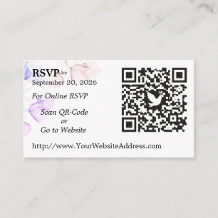 D'accompagnement Carte d'invitation de réponse de mariage avec code