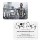 Carte d'invitation photo moderne pour une petite f