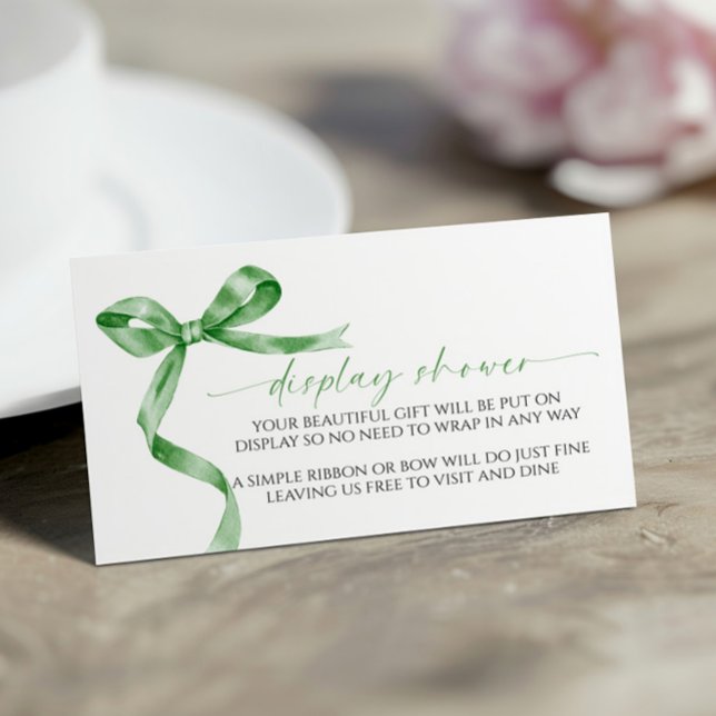 D'accompagnement Carte du boîtier du Baby shower d'affichage Bow ve (Créateur téléchargé)