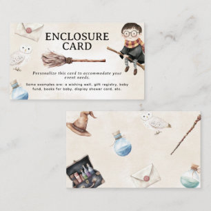 D'accompagnement Carte du boîtier du Baby shower Little Wizard
